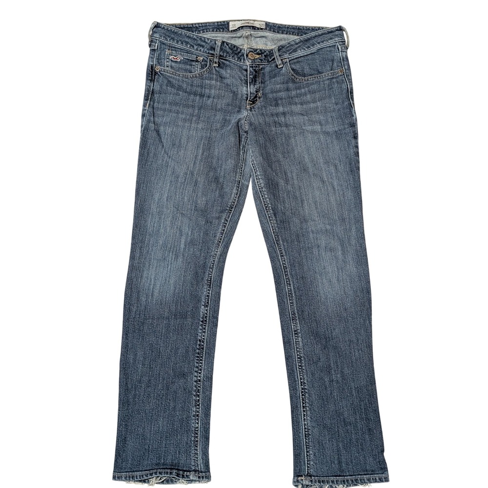 Hollister Jeans Womens 11R 30x33 Blue Low Rise Bootcut Stretch Denim Medium Wash